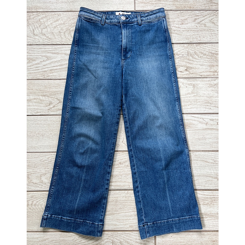 AMO Audrey Wide Leg Jean in Starlight | size 28
